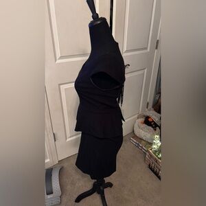 Ann Taylor Black Midi Dress